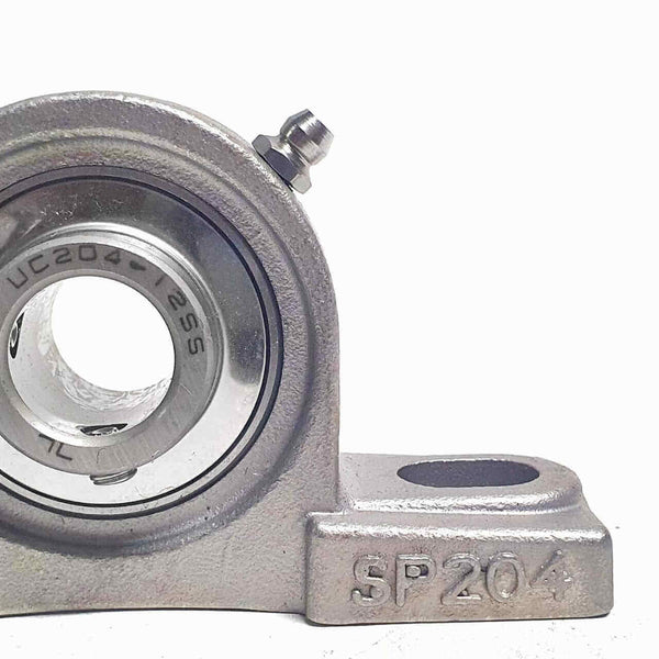 ▷ Chumacera SUCP204-12 | Soporte acero inoxidable de banco para eje de ¾" - 3