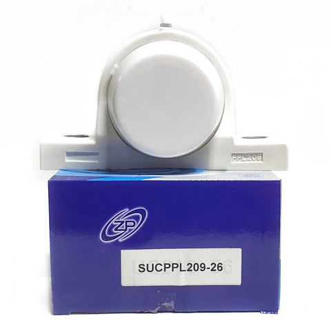 ▷ Chumacera UCPP209-26 | Soporte termoplástico de banco para  eje de 1-⅝" | chumacera de banco termoplastica