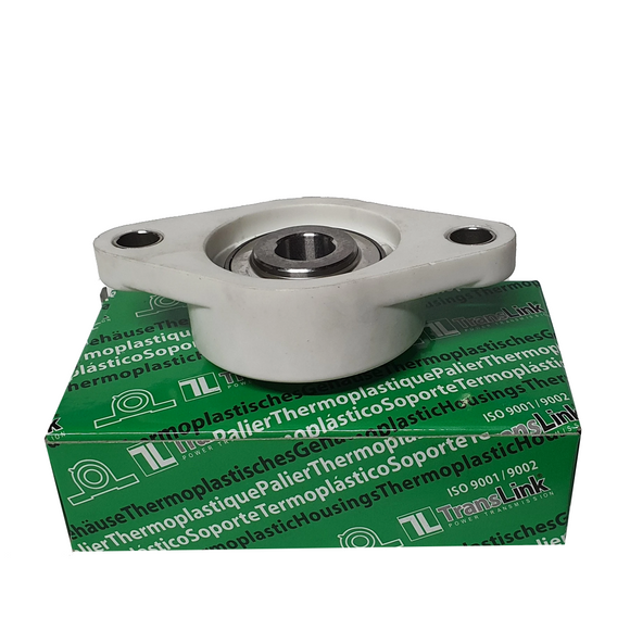 UCFLP202-10 | Soporte termoplástico de pared de 2 agujeros para  eje de ⅝" | Chumacera de pared de 2 agujeros termoplastica