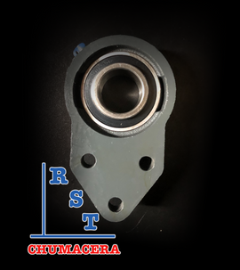 Chumacera UCFB206-18 | Soporte de pared de 3 tornillos para eje de 1-⅛" - 0