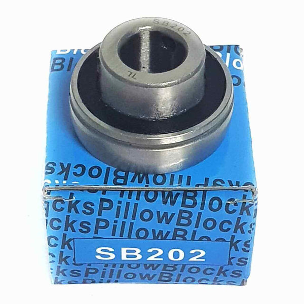 ▷ Rodamiento SB202 insertable para chumaceras con eje de 15mm con respaldo plano - 1