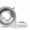 ▷ Soporte SUCP206-20 de banco acero inoxidable para eje de 1-¼ " - 3