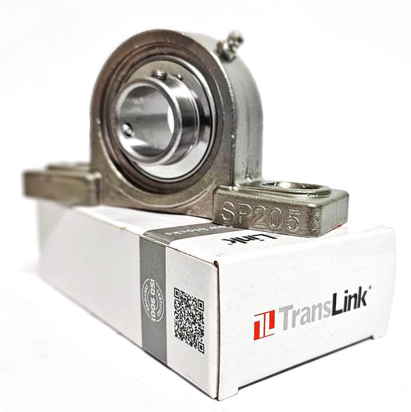 Soporte inoxidable SUCP205-16 para eje de 1" (25,4mm) con housing SP205