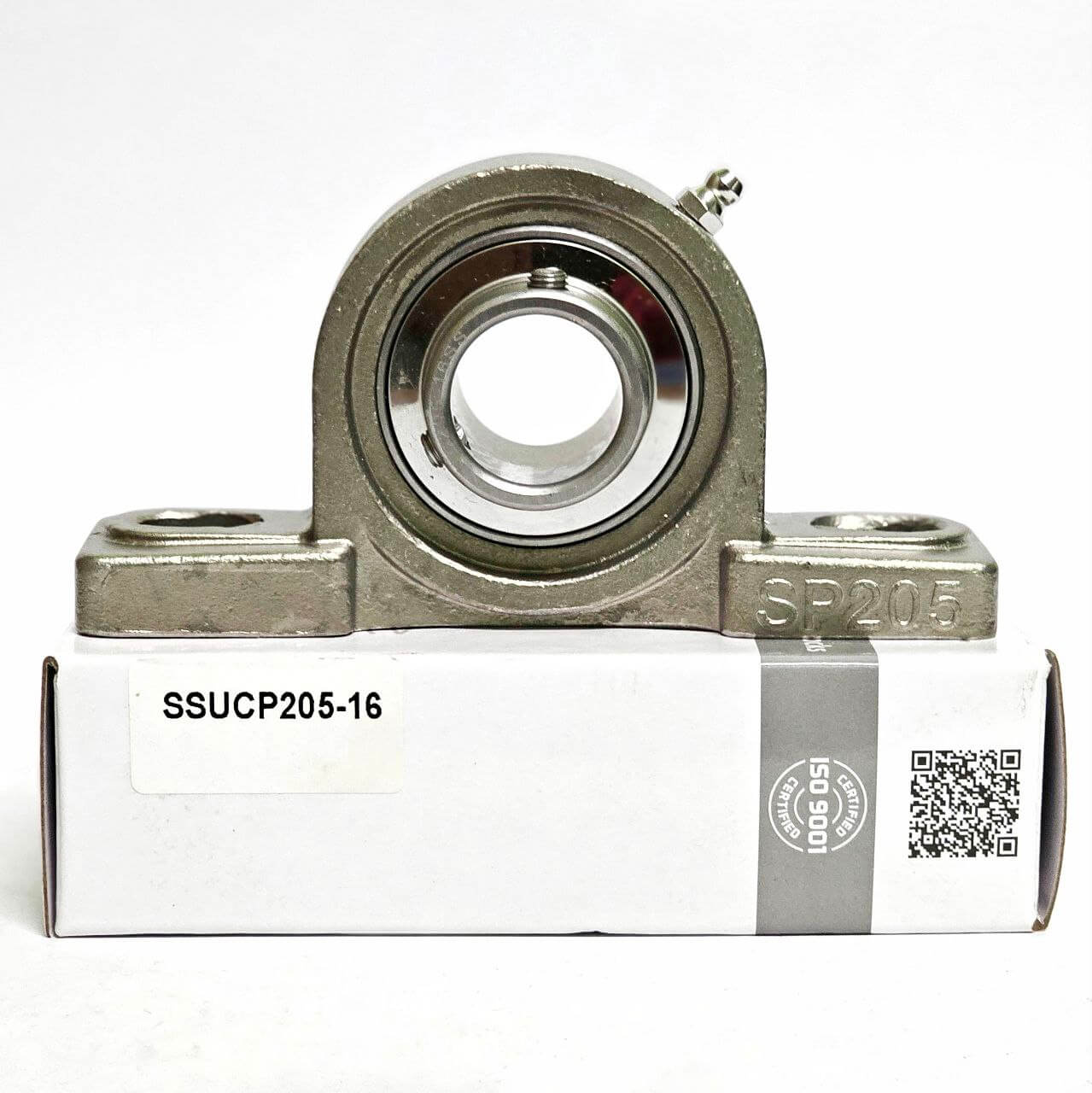 Soporte inoxidable SUCP205-16 para eje de 1" (25,4mm) con housing SP205-1
