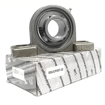 ▷ Soporte SUCP207-23 de banco acero inoxidable para eje de 1-7/16 " - 0