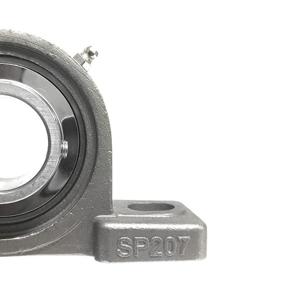 ▷ Soporte SUCP207-23 de banco acero inoxidable para eje de 1-7/16 "