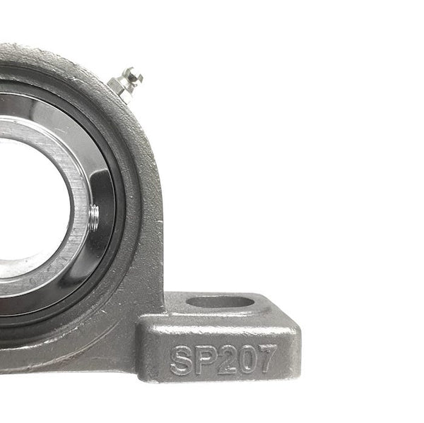 ▷ Soporte SUCP207-23 de banco acero inoxidable para eje de 1-7/16 " - 3