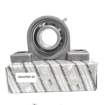 ▷ Soporte SUCP207-23 de banco acero inoxidable para eje de 1-7/16 "